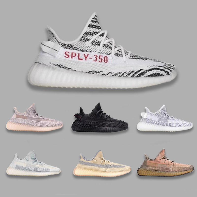 Original Yeezy 350 V2 Starry New Ice Blue Dirty Orange Men's and Women's Casual Breathable Running Sneakers Original Yeezy 350 V2 Starry New Ice Blue Dirty Orange Men's and Women's Casual Breathable Running Sneakers