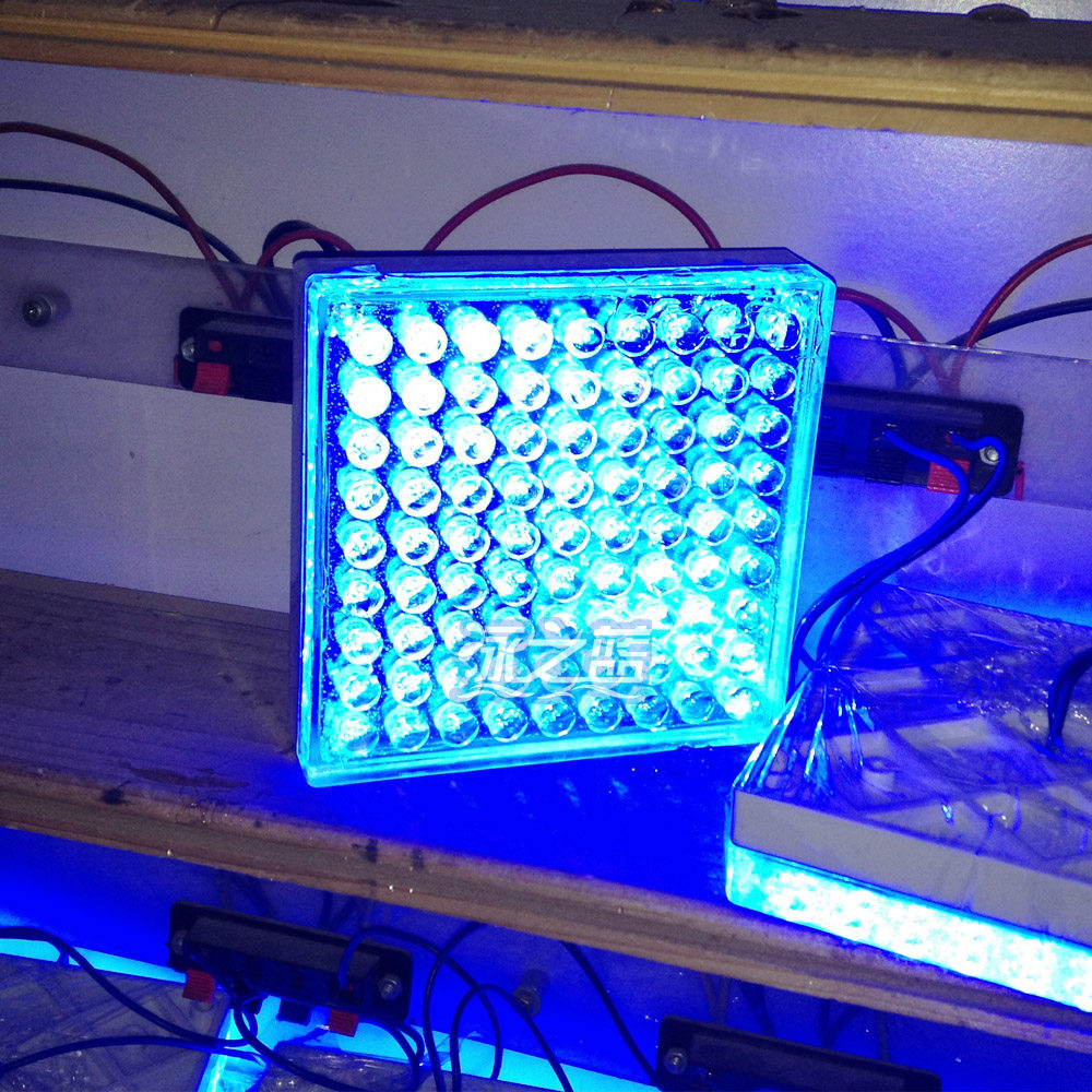 Seven color luminous brick underwater massage light SPA hydrotherapy LED swimming pool underwater light Seven color pool bottom light pool equipment