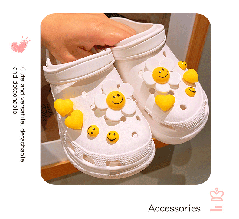 Обувная застежка 星黛露可爱crocs洞洞鞋扣适配diy配件鞋扣装饰品卡扣鞋子配饰鞋花 Others