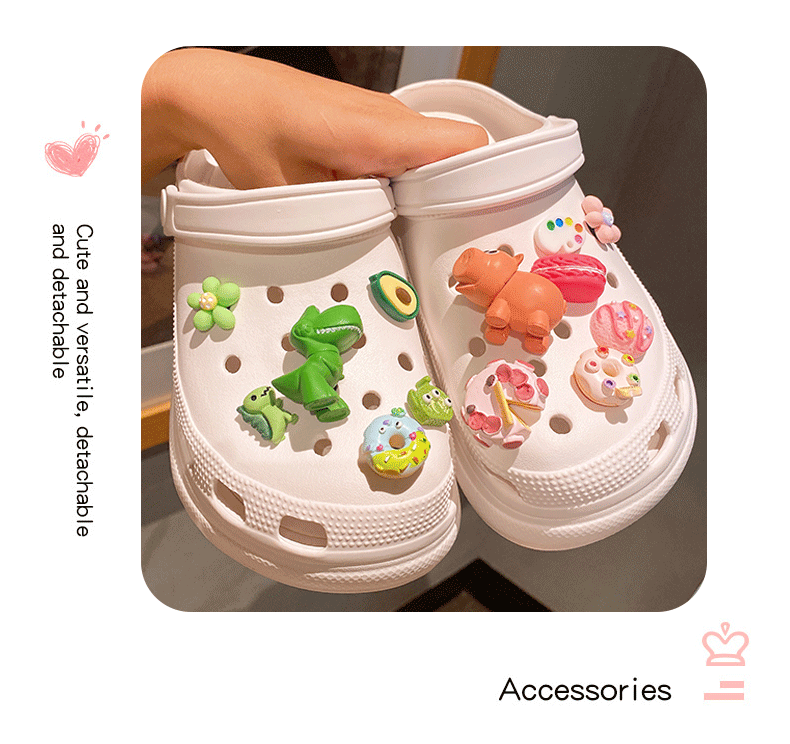 Обувная застежка 星黛露可爱crocs洞洞鞋扣适配diy配件鞋扣装饰品卡扣鞋子配饰鞋花 Others