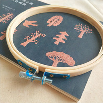 Adjustable cross stitch silk belt embroidery bamboo embroidery stretch hand embroidery auxiliary tool diameter 13CM
