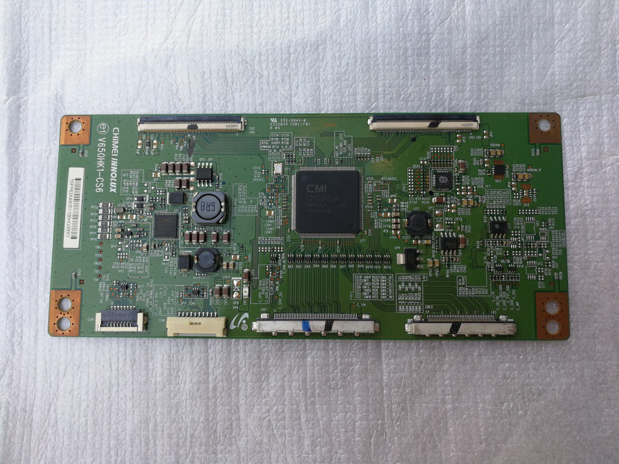 Originally installed Kangja LED65X8100DE V650HK1-CS6 logic board V650HP1-LS6 screen