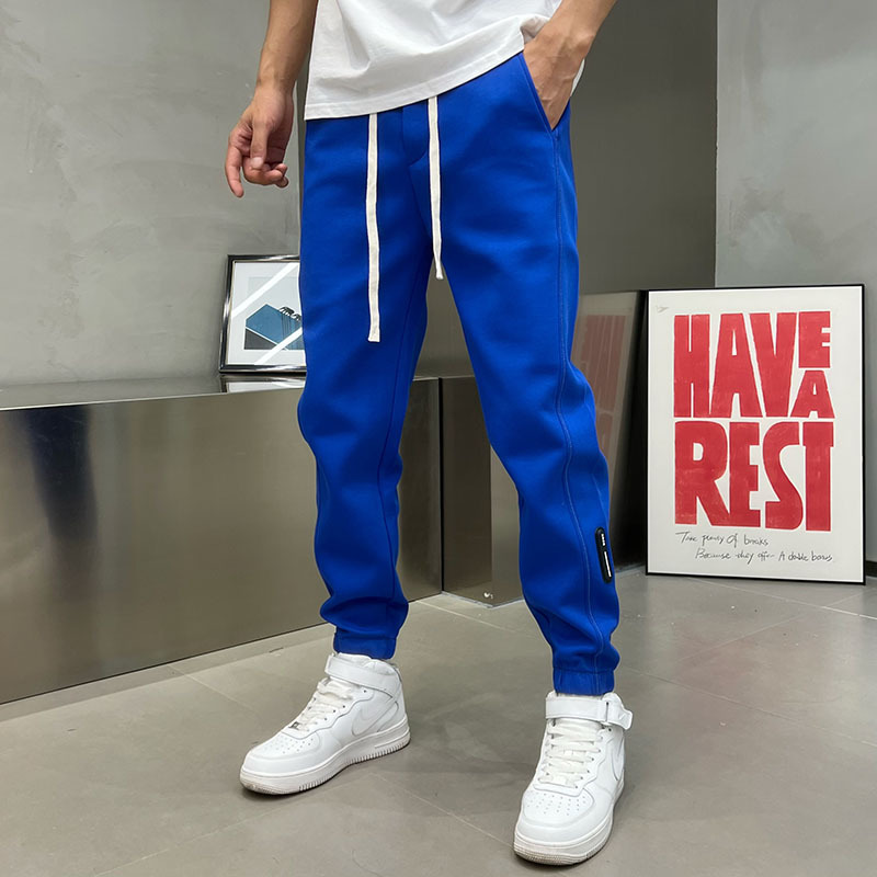 Klein Blue Sweatpants for Men, New Summer Style, Loose Fit, Versatile, Trendy, Fashionable, Royal Blue Sports Pants, Casual Long Trousers