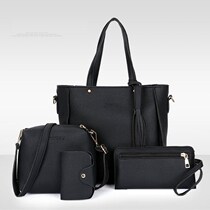 popheko women shoulder bags pu 4 in 1 handbag card bag set