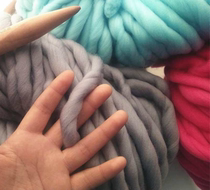 Extra Thick Line Iceland Thick Yarn handed-knitted scarf
