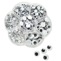 self adhasive plastic movable black googly eyes 4mm 5mm 6mm