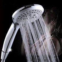 Shower nozzle set five adjustable hand-held shower head show