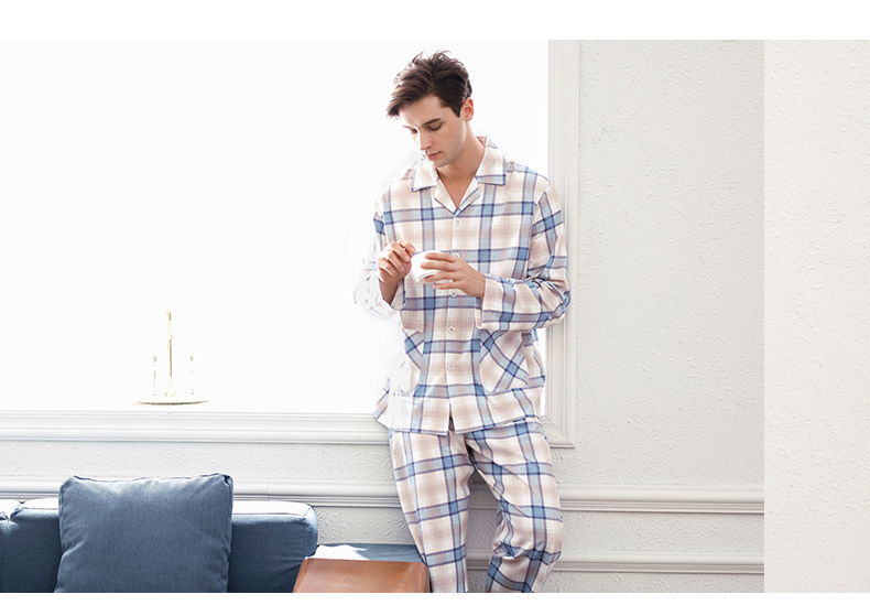 Pyjama pour homme SWEET REVE  BEAUX REVES en Coton à manches longues - Ref 3002699 Image 18