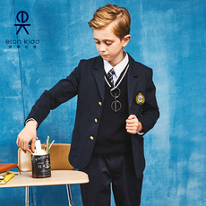 детская форма 伊顿纪德校服小学儿童校服小学生校服2022春秋男童班服演出服团购 Etonkidd