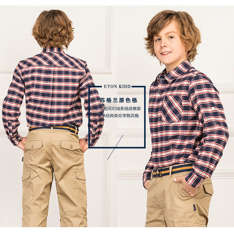 Chemise garcon ETONKIDD à manche longue - Ref 2076039 Image 16