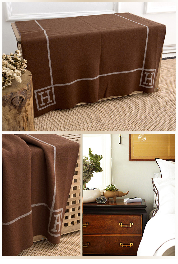 Anh Bắc Âu đi chăn kẻ sọc cashmere tua khăn hiện đại đi mềm gắn trên mô hình phòng nhà giải trí cuối giường sofa - Ném / Chăn giá chăn lông