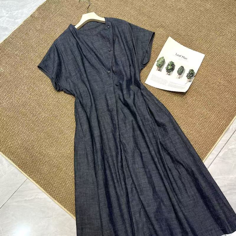 8.7 7.29 (No Returns, No Exchanges) 86 Cotton Diagonal Placket Dress 8.7 7.29 (No Returns, No Exchanges) 86 Cotton Diagonal Placket Dress