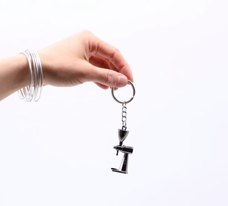 Barista Cá tính Tiện ích Cà phê Trang sức Keychain Máy pha cà phê Xử lý Đồ trang trí Máy pha cà phê phin pha cà phê inox