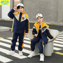 School uniforms for elementary school children three sets of childrens class clothes sports college wind autumn and winter clothes kindergarten garden suit suit