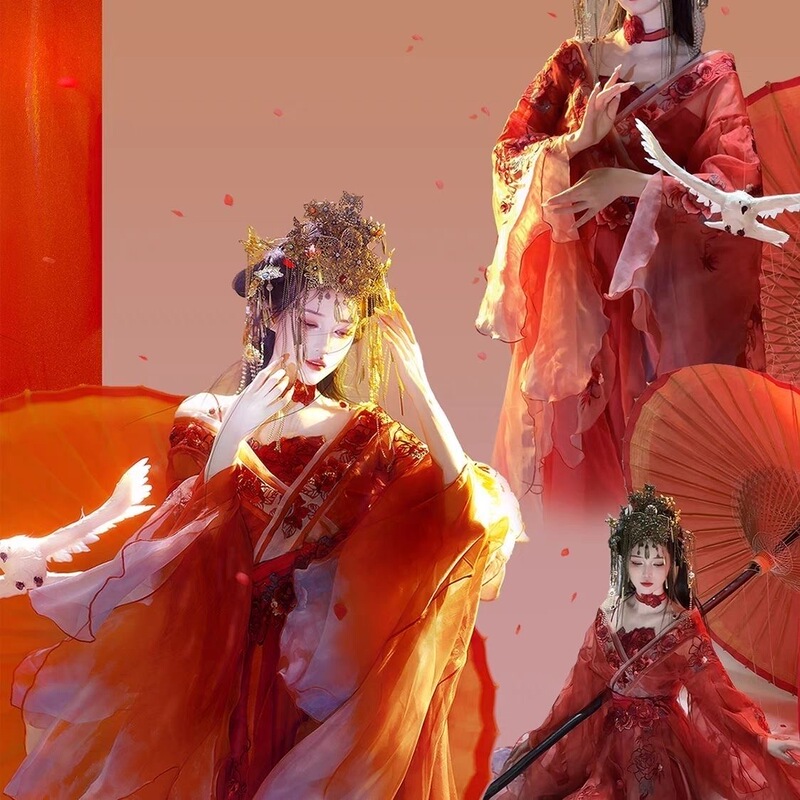2025 New Hanfu Spring/Summer Style Hanfu Improved Northern and Southern Dynasties Embroidery Gradient Non-Hanfu Dance Costume Set