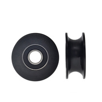 U Grooved Pulley plastic POM Formaldehyde Nylon Wheel Arc Groove r5 Rolling wheel mute Palin 698 bearings 8 * 32