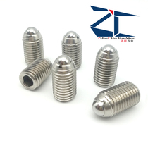Extremely heavy-duty stainless steel headless with threaded positioning ball head plunger wave bead screw steel top wire BSX3-M16