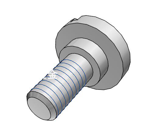 304 stainless steel fulcrum with step screw thin head screw slotted CBD10 12