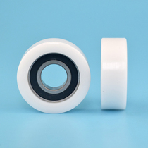 6004 Bearings Coated plastic nylon POM Planar Guide Wheel Rollers Silent Wear and passive driven wheels 20 * 56