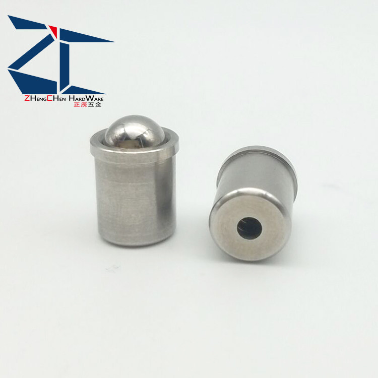 BSJT4 5 6 8 stainless steel shaft shoulder type ball head plunger without thread step positioning spring top bead