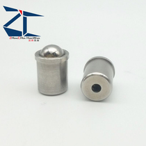 BSJT4 5 6 8 stainless steel shaft shoulder type ball head plunger without thread step positioning spring top bead