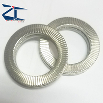 ZC607-2 anti-loose gasket 316 stainless steel double laminated safety shockproof locking gasket Alternative NLDF
