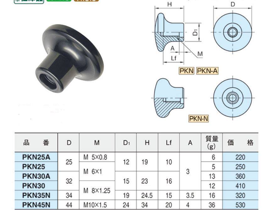 Aluminum alloy push-pull knob (PKN) PKN25 PKN25A aluminum alloy handle knob aluminum alloy handle
