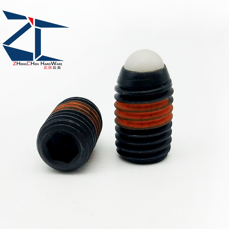 NBSJ3-M16 nylon bead heavy-duty spring ball head plunger steel ball locking bolt plastic head wave bead