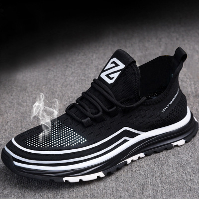 韩版飞织运动鞋网面休闲男鞋运动风
