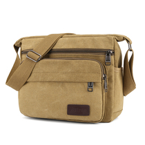 Trendy new mens bag Shoulder Bag Mens bag casual bag business shoulder bag shoulder bag schoolbag canvas bag