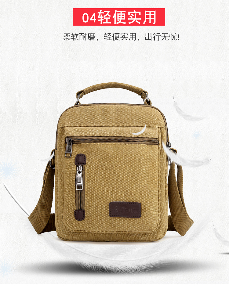 Phiên bản tiếng Hàn của túi đeo vai nam Messenger túi xách dọc retro túi xách nam kinh doanh túi vải ba lô giản dị túi xách furla