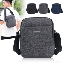 Mobile phone bag Oxford cloth mens bag casual mens one-shoulder messenger bag mens tide brand canvas lightweight portable small backpack