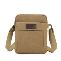 Mens bag shoulder bag backpack shoulder bag mens bag Korean leisure canvas bag travel business Cross bag small bag