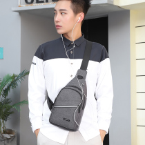 Mens bags 2021 new fashion chest bag mens small backpack canvas messenger bag casual mens bag tide brand shoulder bag