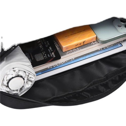 Сумка через плечо, черная вместительная и большая сумка на одно плечо, ткань оксфорд