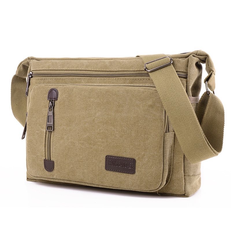 New men's bag men's bag Han version Canvas Bag single shoulder bag Obliquely Satchel Bag travel bag Men's shoulder bag Men's satchel