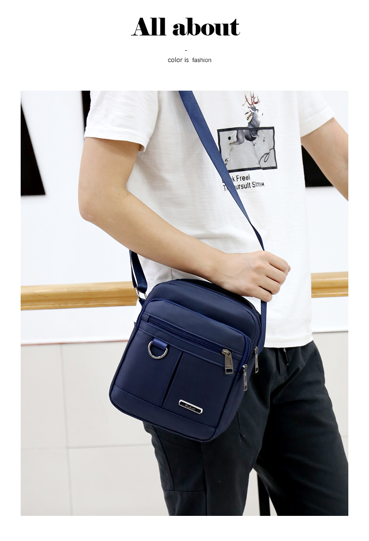 Túi đeo chéo nam túi xách nam bình thường không thấm nước Oxford vải nylon xách tay Messenger túi vải ba lô chéo ví lv