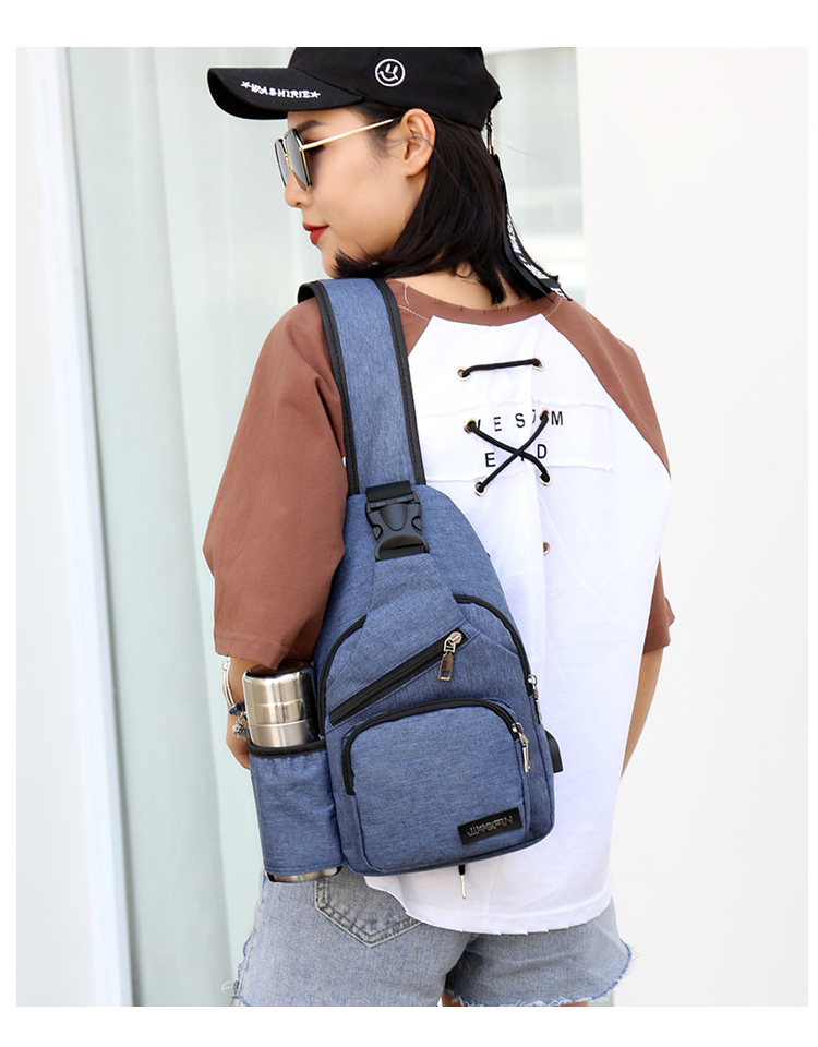 Túi ngực nam túi vải vai túi Messenger xu hướng thời trang nhỏ ba lô thể thao giải trí túi cặp vợ chồng túi xách gucci