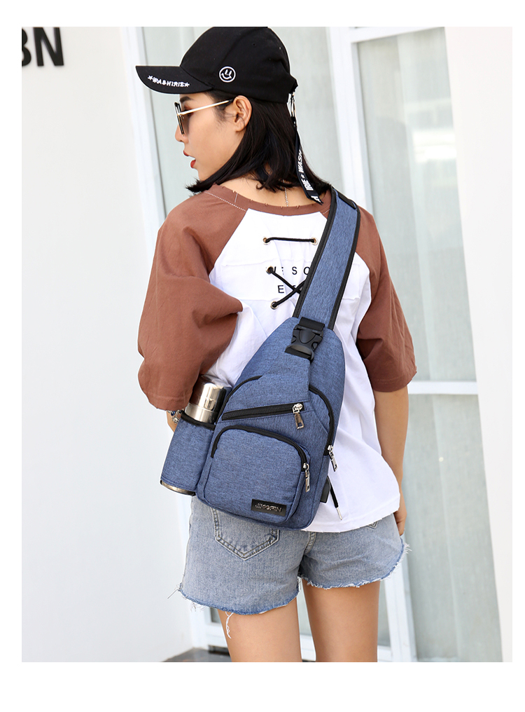Túi ngực nam túi vải vai túi Messenger xu hướng thời trang nhỏ ba lô thể thao giải trí túi cặp vợ chồng túi xách gucci