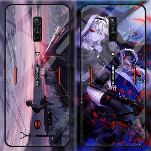 Nubia Red Devil 6 Pro Glass Mobile Phone Case Antustic Animation 2d Red Devil 6 All-включение NX669J Anti-Fall