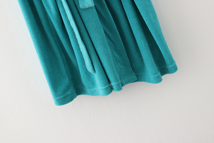 2018 new home robe thoải mái lỏng giản dị màu rắn đơn giản hàng ngày đồ ngủ áo ngủ đẹp