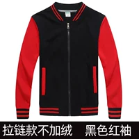 【Тонкая модель на молнии】 Черные красные рукава