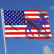 Homestay bar dormitory wedding birthday party decoration FLAG FLAG Moose FLAG