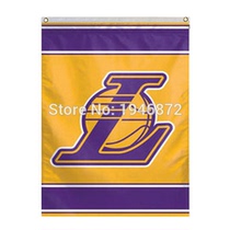 Foreign Trade Los Angeles Lakers Blue Ball Flag NBA Los Angeles Lakers USA Flag A03