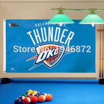 Foreign trade basketball Thunder Team outdoor Flag NBA Oklahoma City Thunder Team Flag