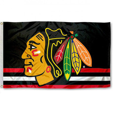 Товары с бейсбольной атрибутикой 外贸nhl芝加哥黑鹰队旗chicago blackhawks