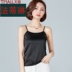 Silk sling tay lụa phụ nữ vest nhấn satin lụa phía dưới bên sexy đen bên ngoài chiếc váy mùa hè 