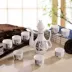 Jingdezhen gốm rượu vang đặt hộ gia đình Trung Quốc cổ rượu ấm hơn bình nhỏ rượu nhỏ ly rượu vang ly - Rượu vang Rượu vang