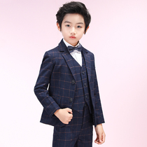 Boy suit suit suit children piano performance dress flower girl dress male middle child child small suit handsome spring and autumn