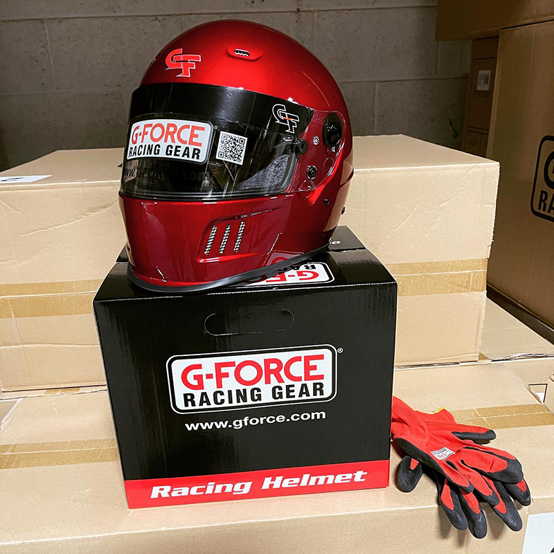 Gforce Rift Snell Sa2020 Certified Full-Face Helmet for Adults, Suitable for Track, Rally, and Road Racing, with Hans Hole Available